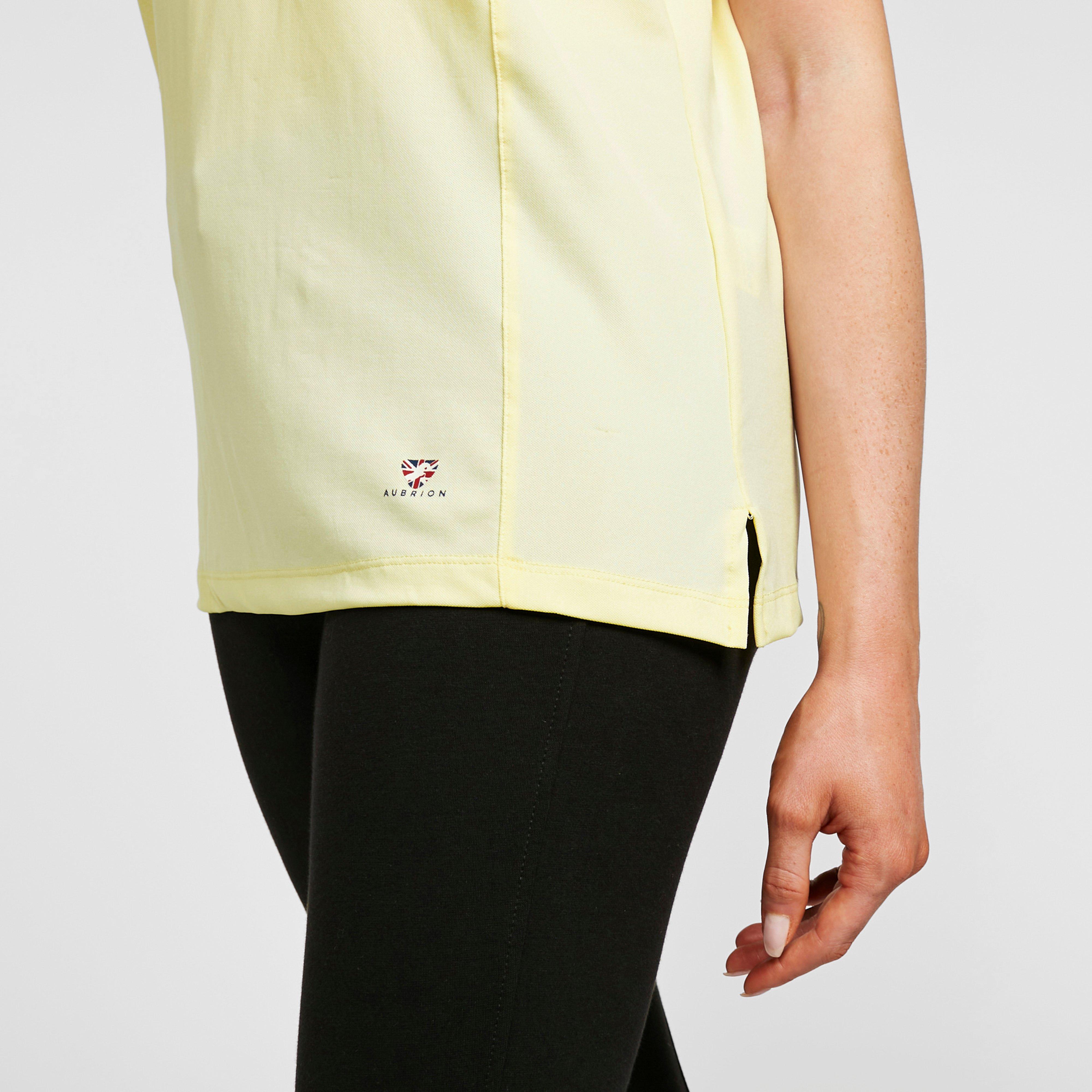 Womens Short Sleeve Tie Shirt Yellow