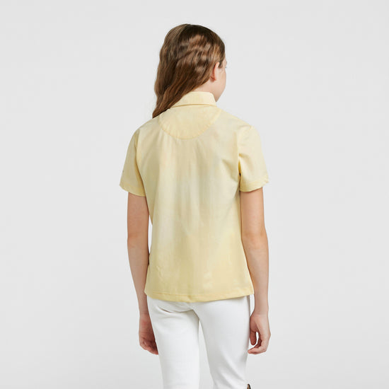 Child Short Sleeve Tie Shirt Yelllow