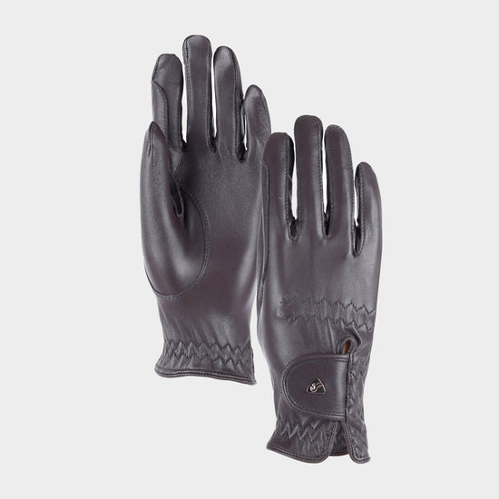 Leather Riding Gloves Brown