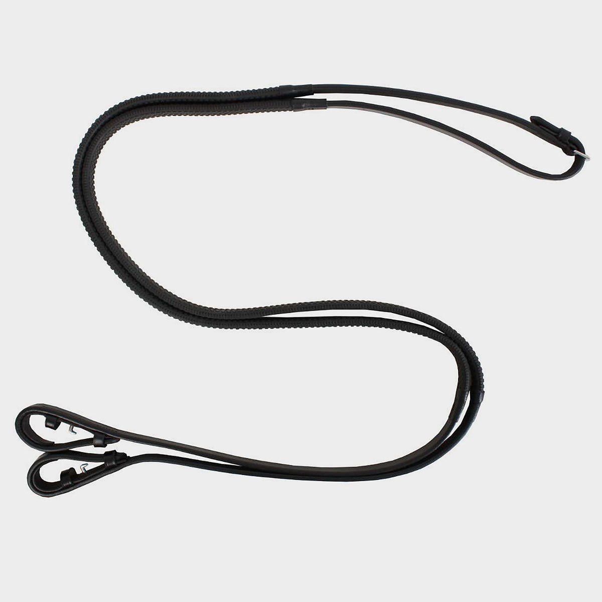 Velociti Aviemore Rubber Covered Reins Black