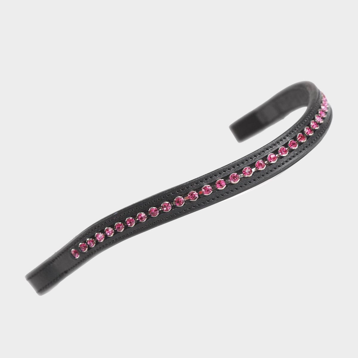 GARA Large Diamante Browband Black/Pink