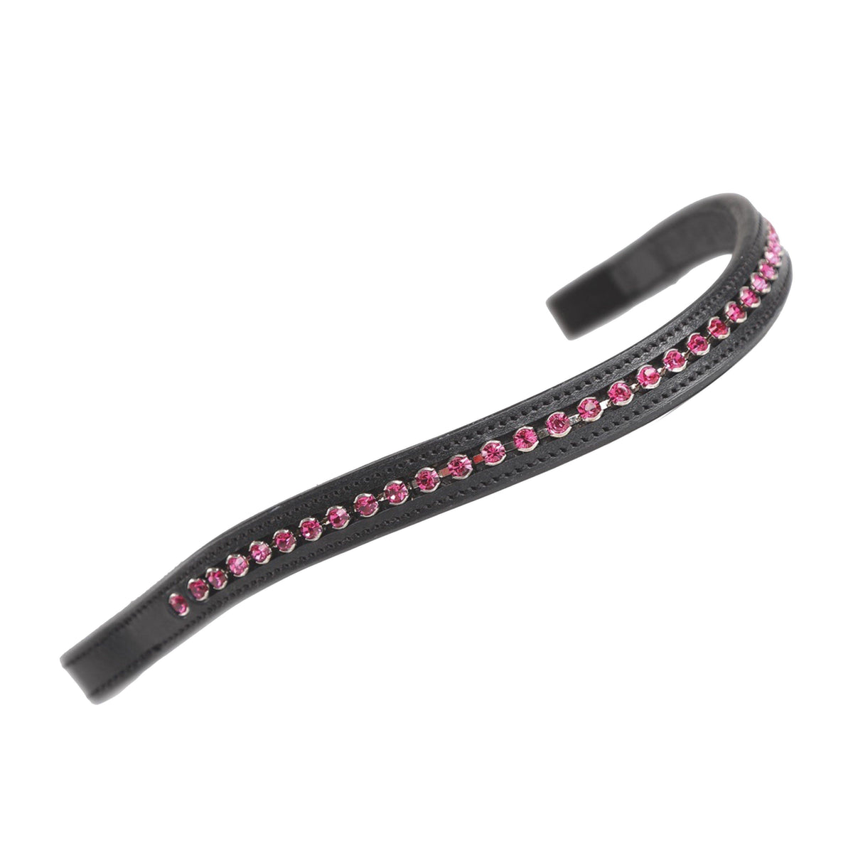 GARA Large Diamante Browband Black/Pink