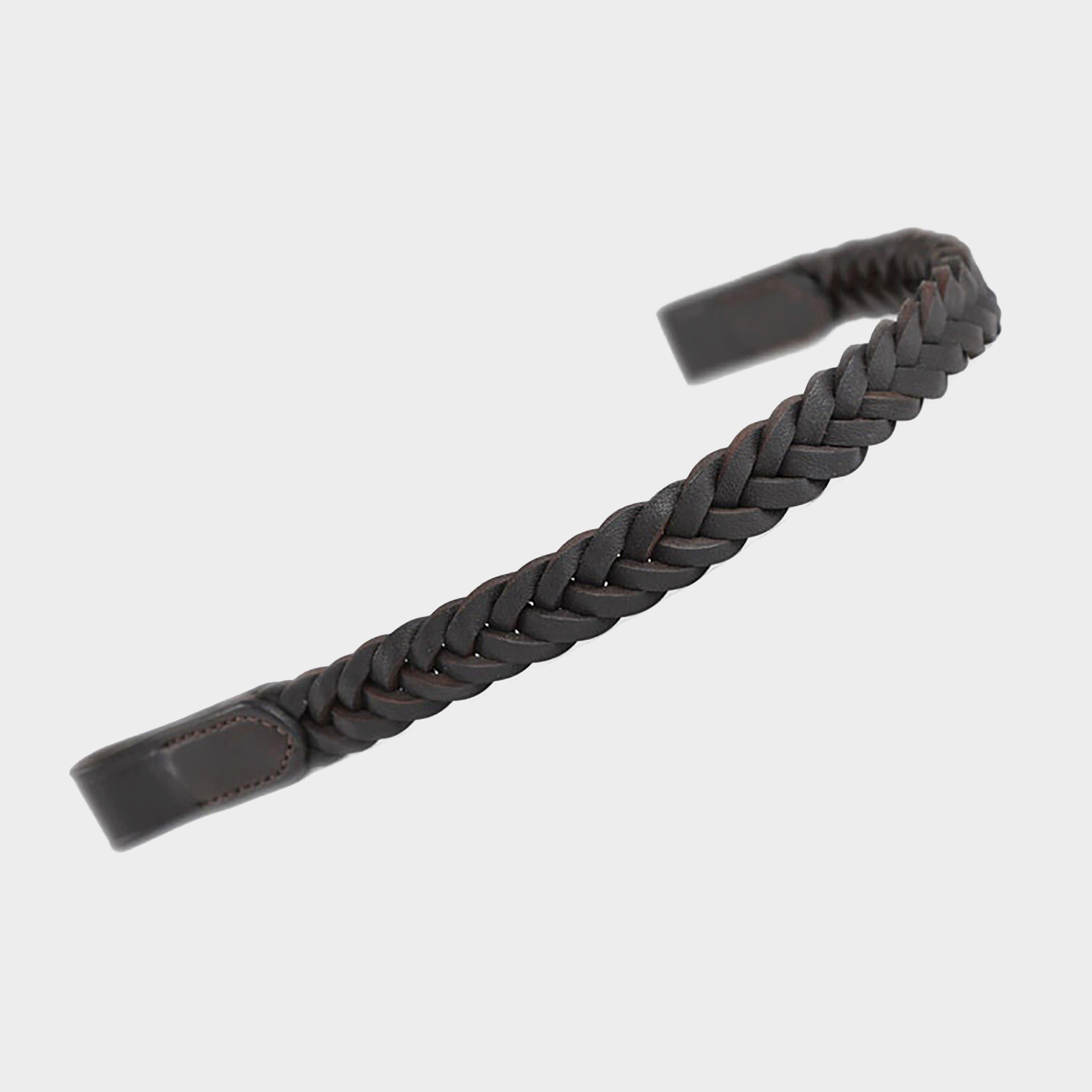 GARA Plaited Leather Browband Havana