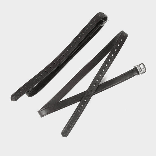 GARA Non-Stretch Stirrup Leathers Black