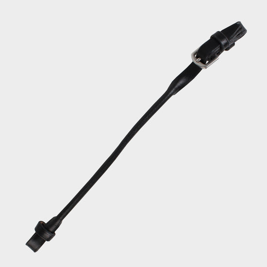 GARA Rolled Leather Lip Strap Black