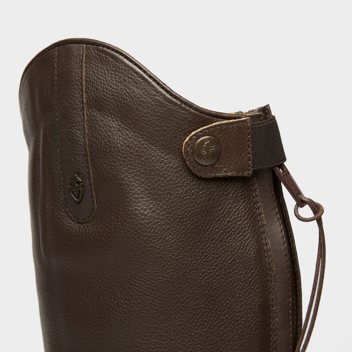 Womens Gianna Leather Field Riding Boots Brown