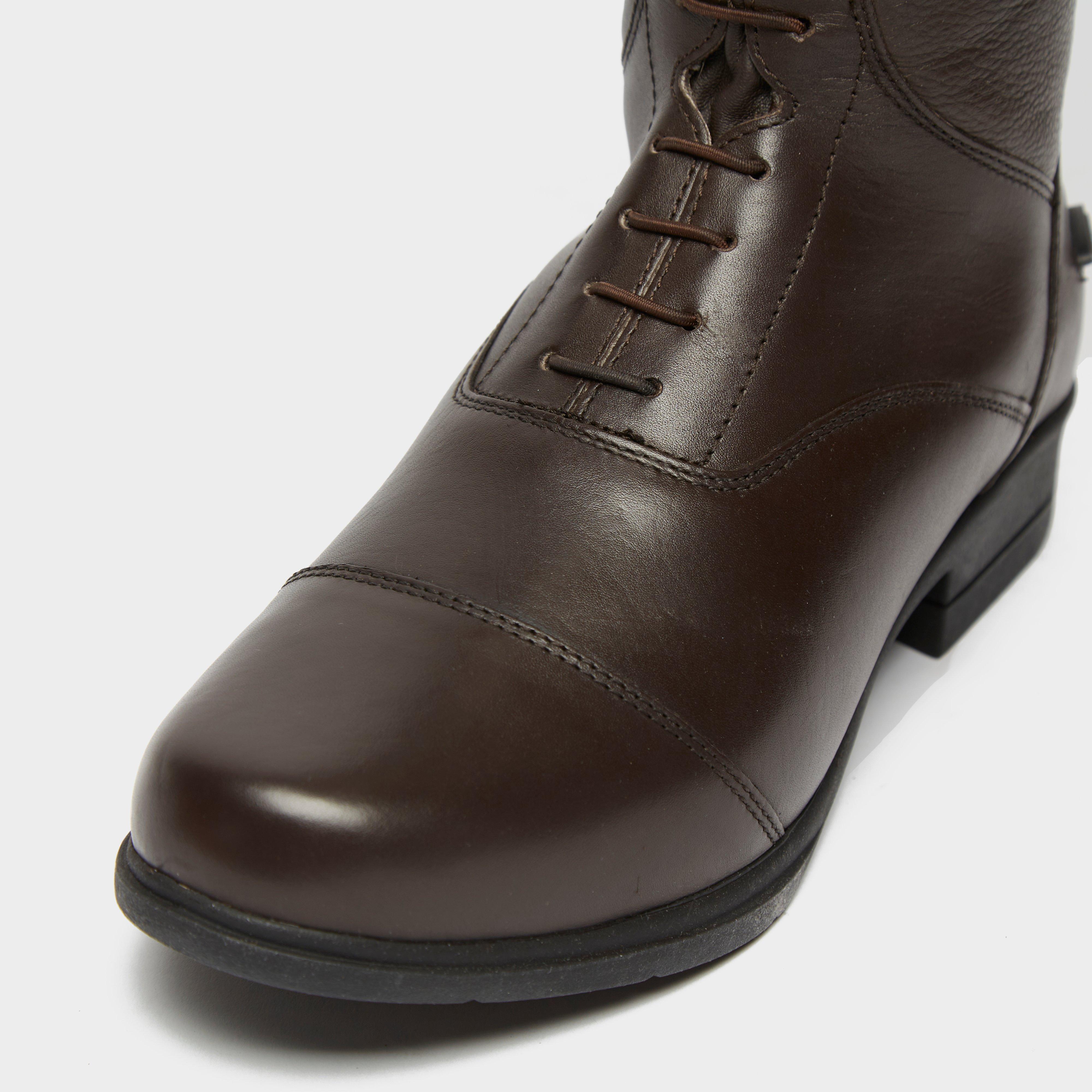 Womens Gianna Leather Field Riding Boots Brown