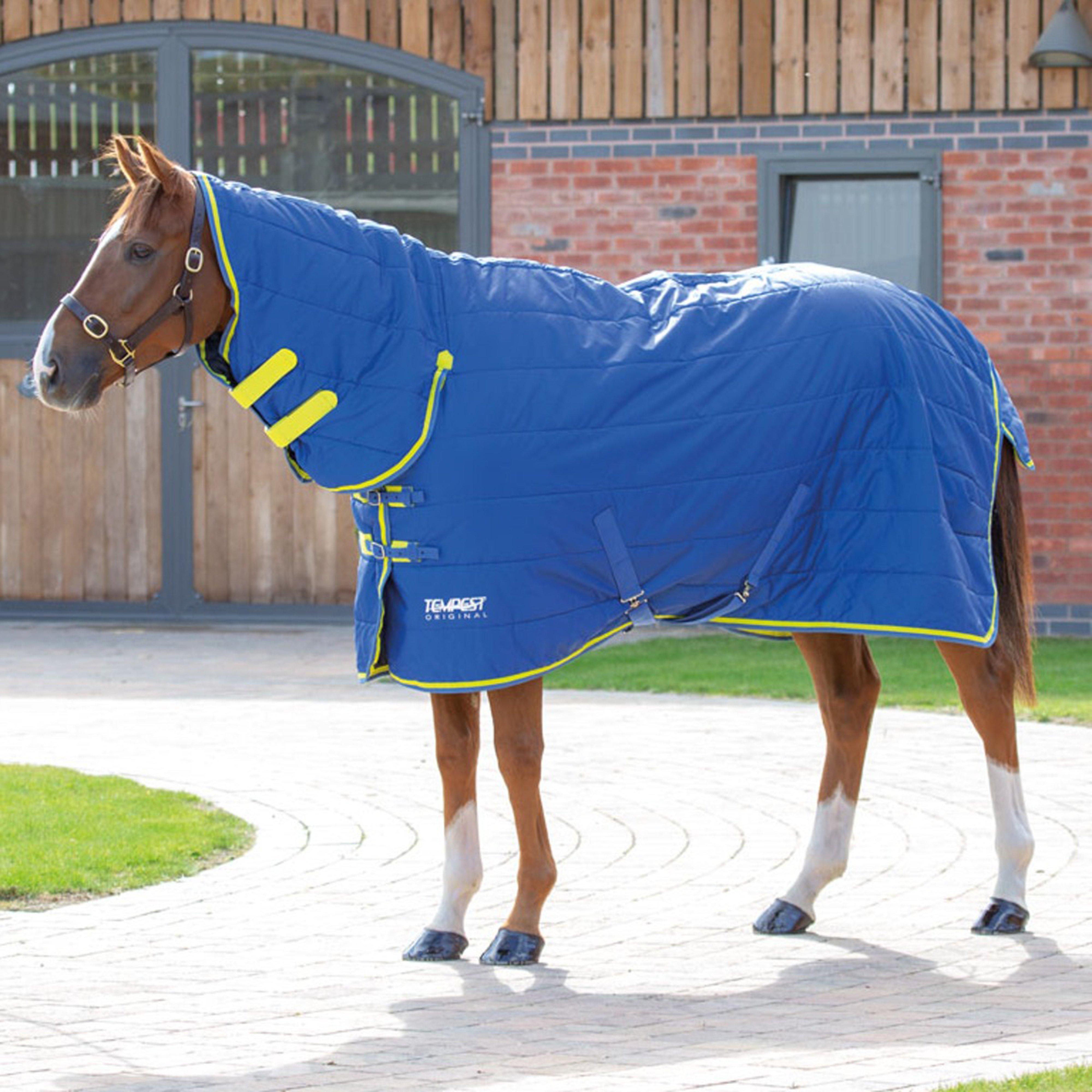 Tempest Original 100g Lightweight Combo Neck Stable Rug Blue Lime