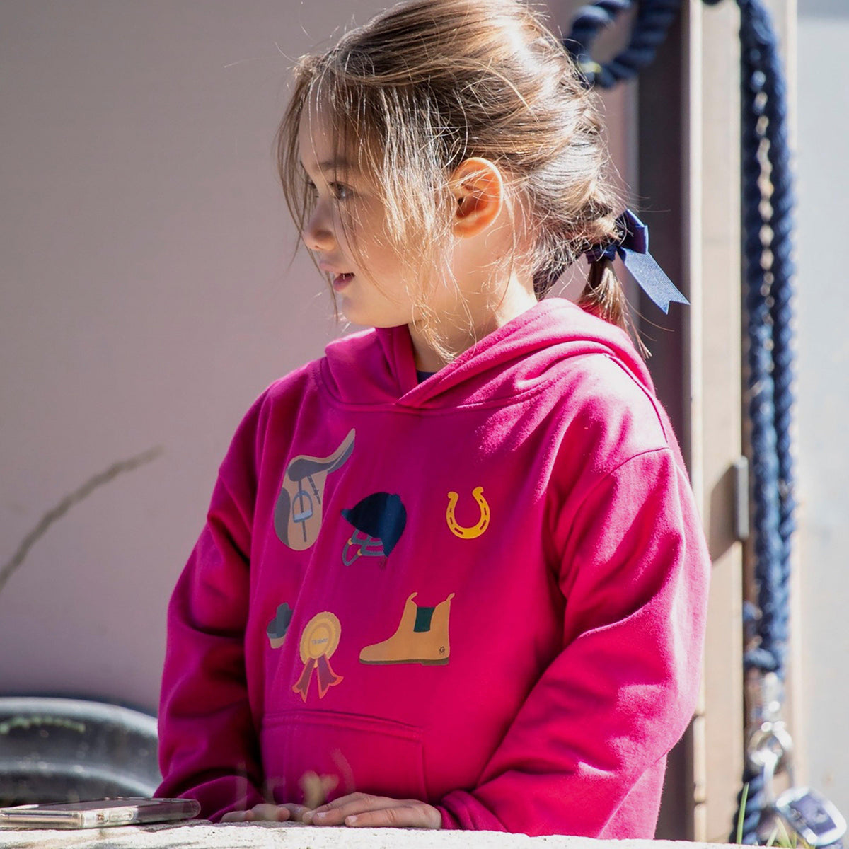 Childs Tikaboo Hoodie Raspberry