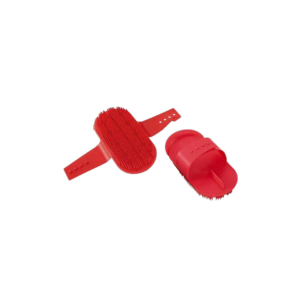 Plastic Curry Comb Red