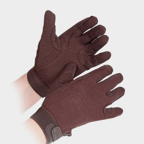 Childs Newbury Riding Gloves Brown