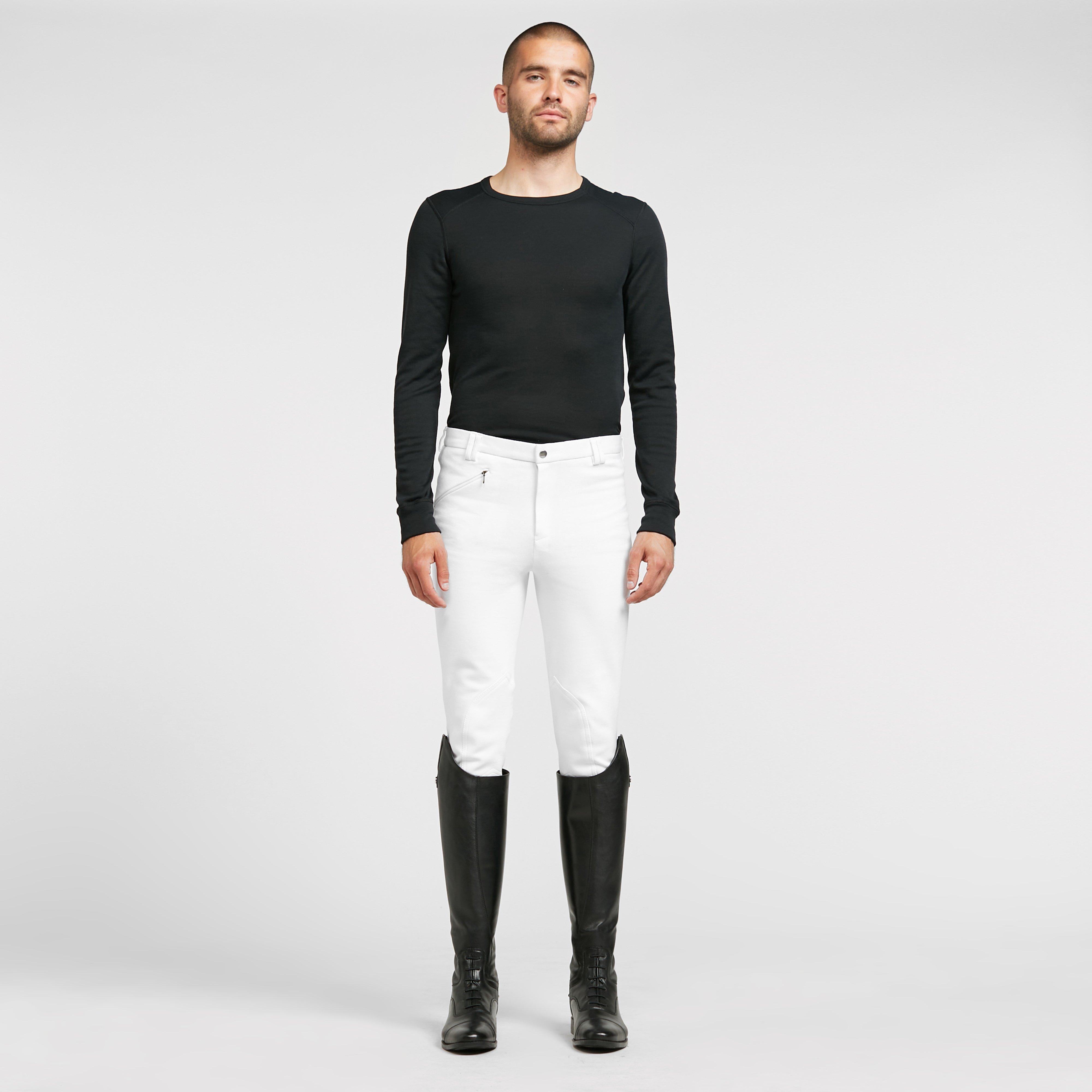Mens SaddleHugger Breeches White