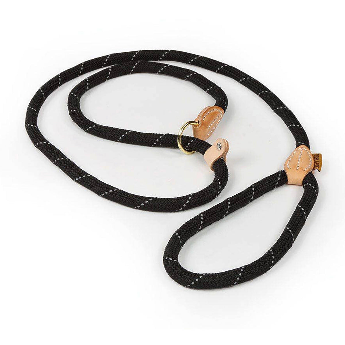 Reflective Slip Dog Lead Black