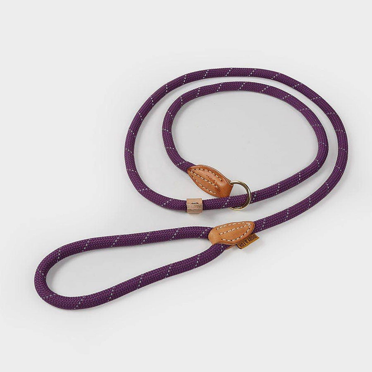 Reflective Slip Dog Lead Purple