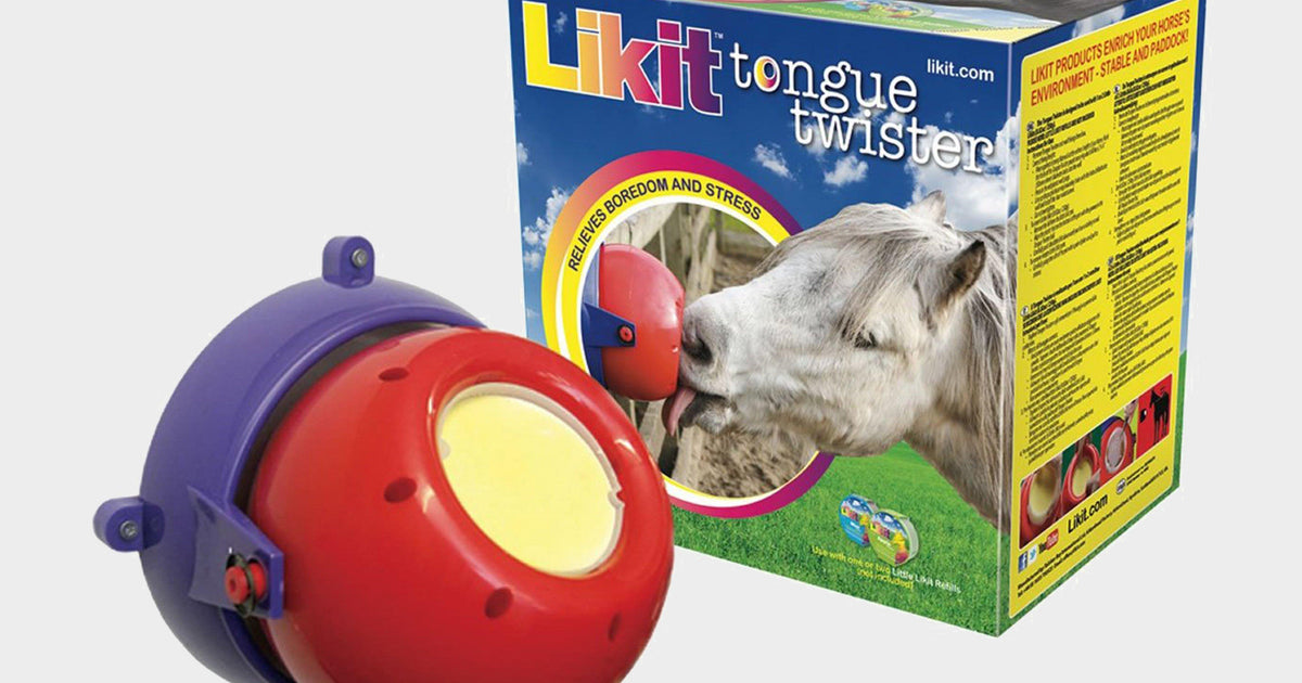 Likit Tongue Twister Pour Chevaux – Lilas – Jouet D’occupation – Neuf Sous Emballage