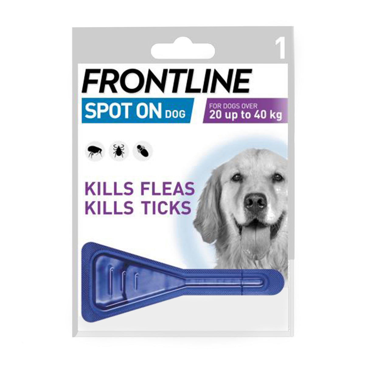 Spot On Dog Flea & Tick Preventative Treatment Large Dog