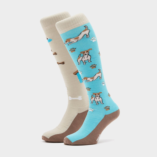 Womens Novelty Socks Jack Russell