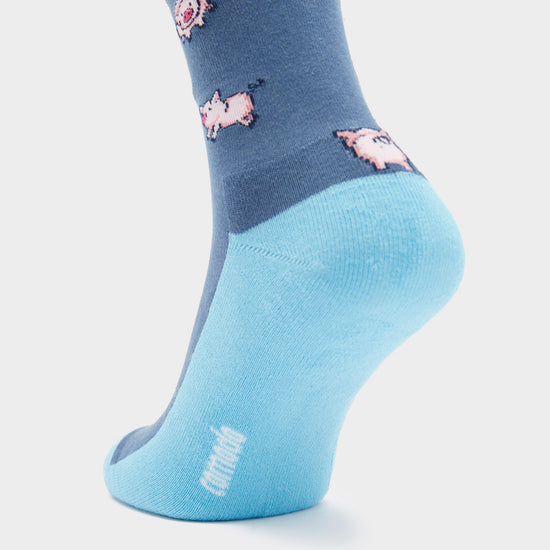 Ladies Novelty Socks Little Pigs