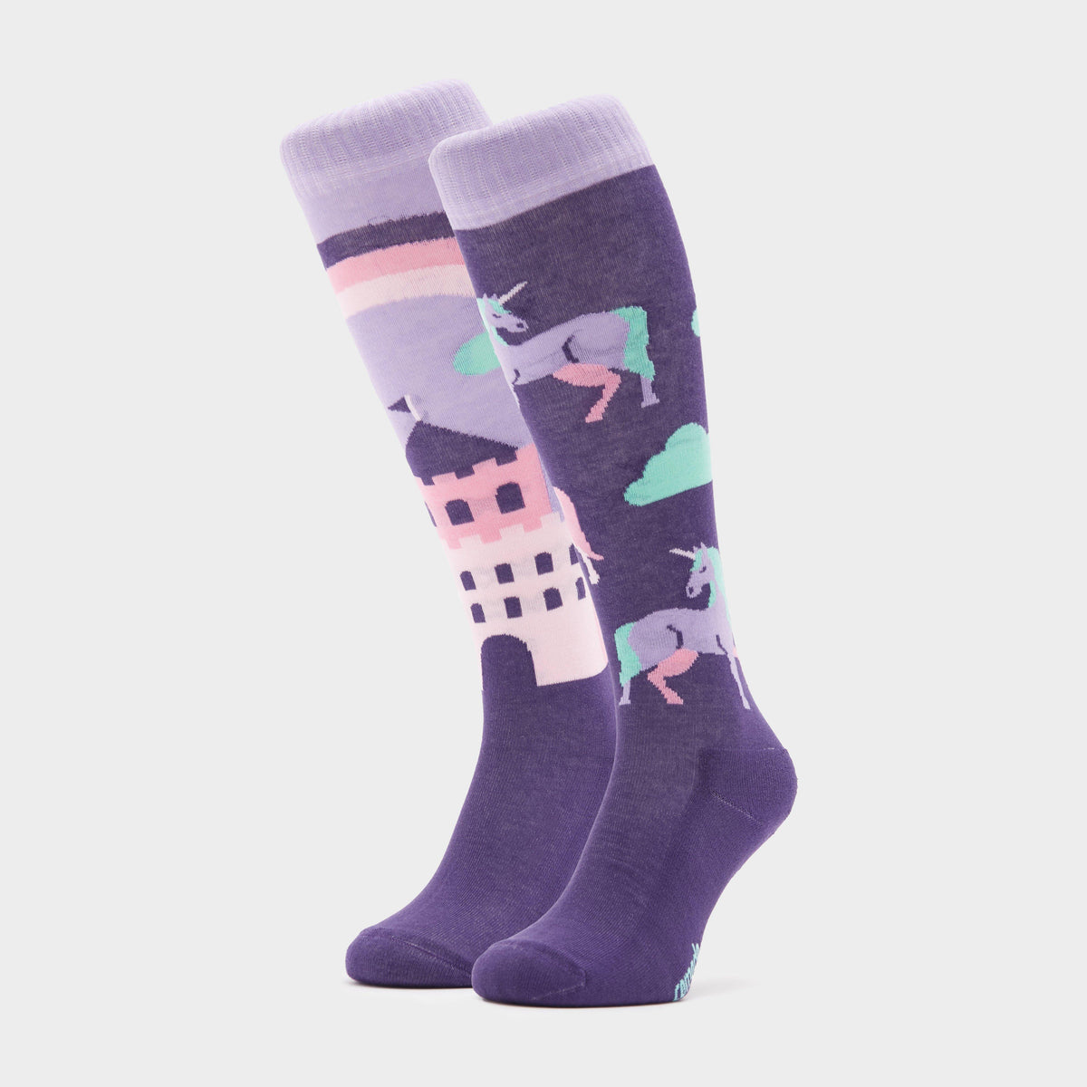Kids Novelty Socks Purple Unicorn