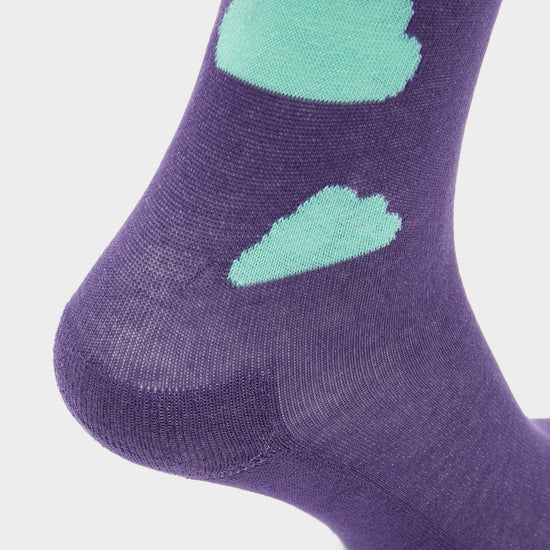 Kids Novelty Socks Purple Unicorn