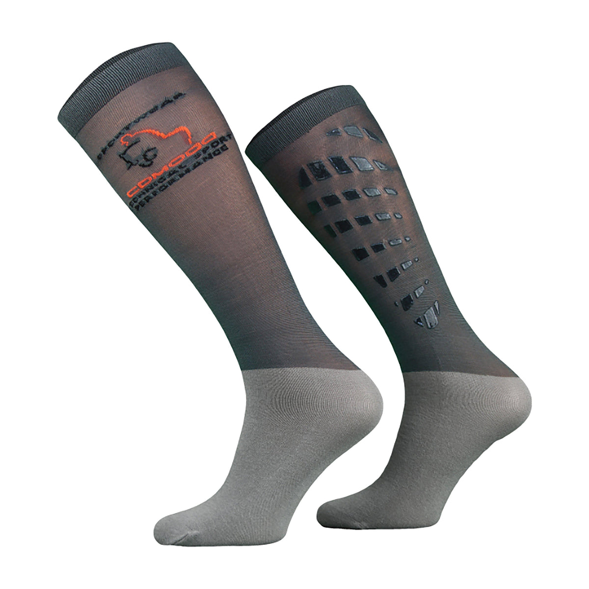 Adults Silicone Grip Socks Anthracite