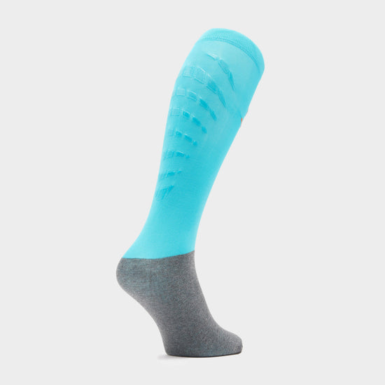 Kids Silicone Grip Socks Turquoise