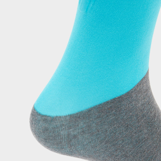 Kids Silicone Grip Socks Turquoise