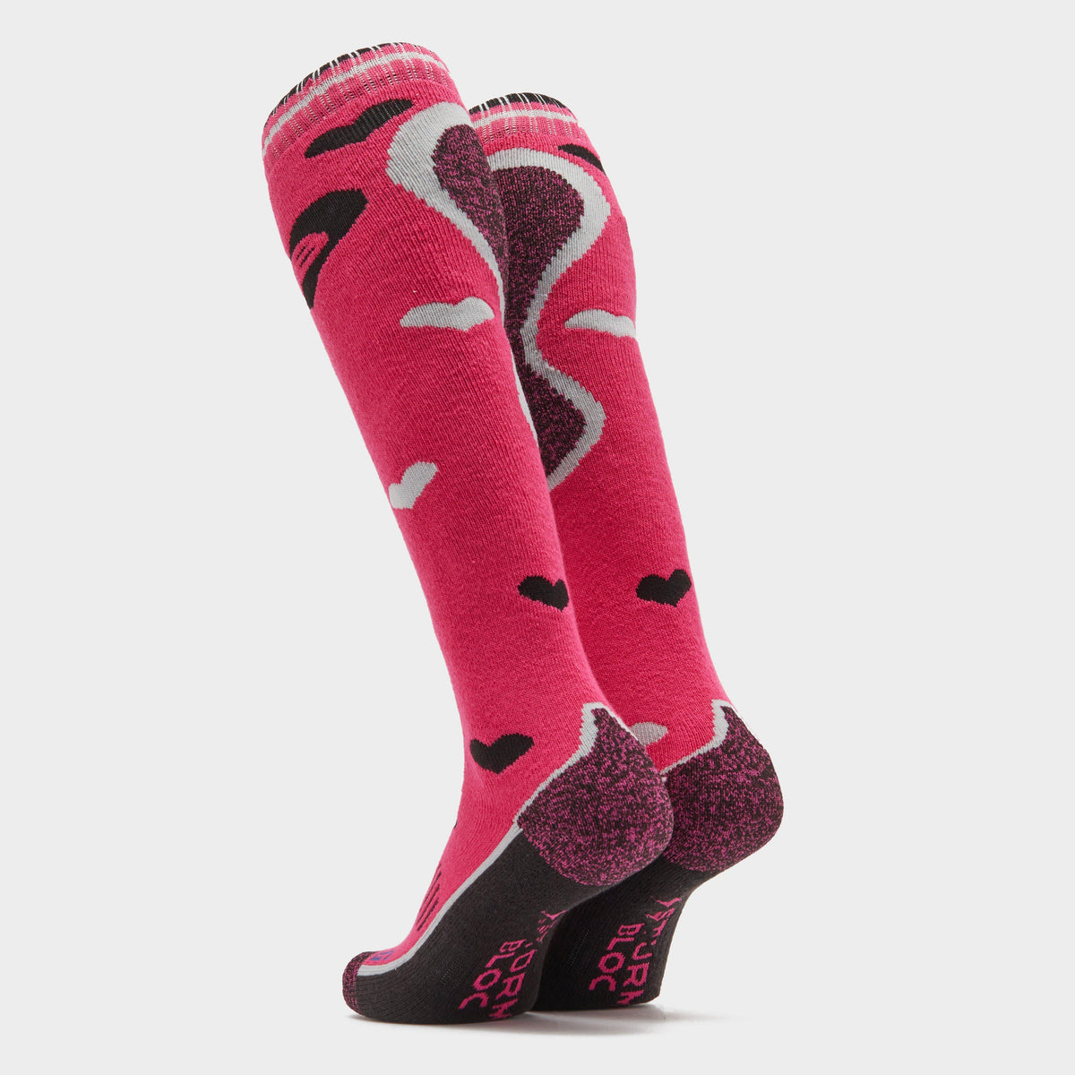 Womens Patterdale Long Socks Cerise/Black