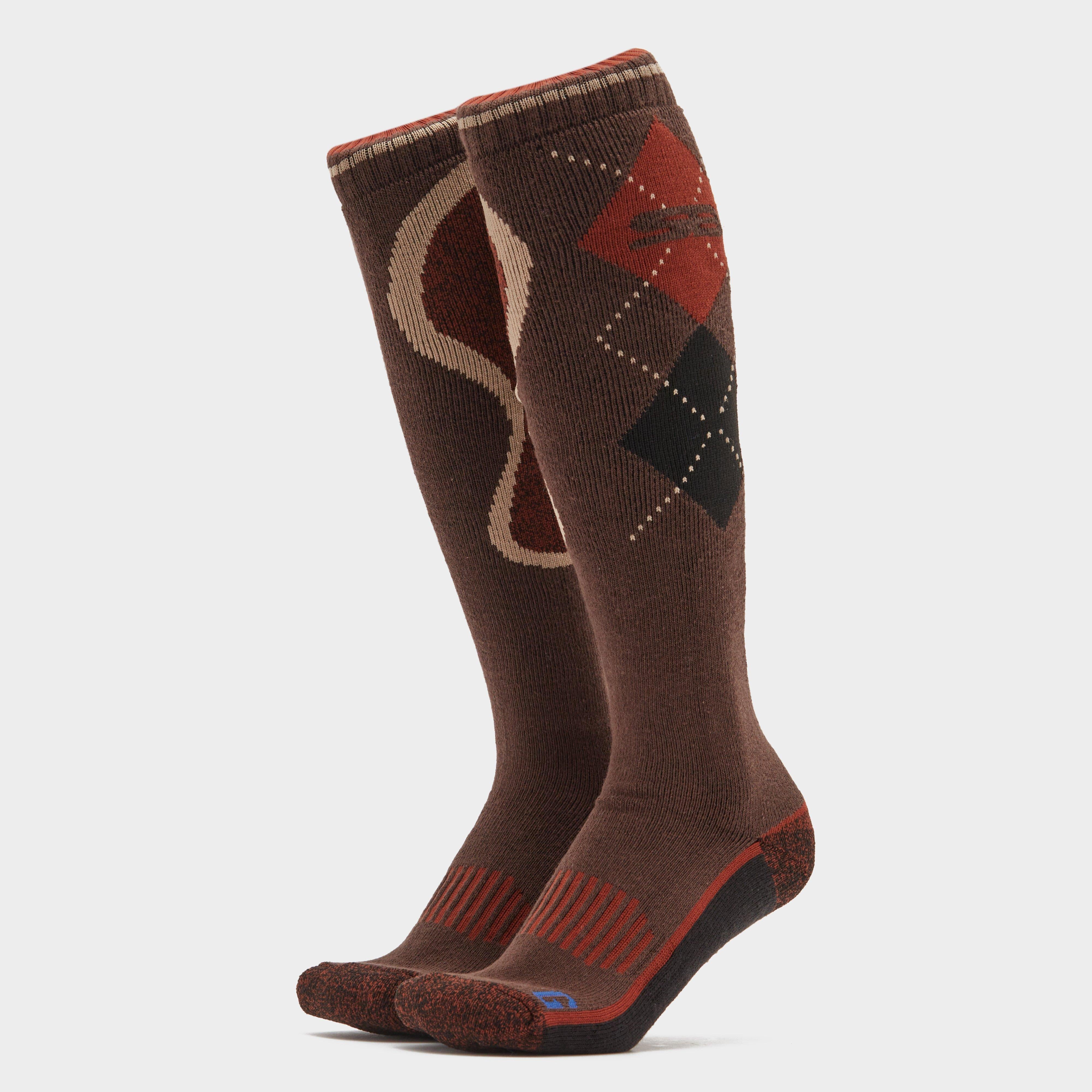 Mens Patterdale Socks Brown/Black