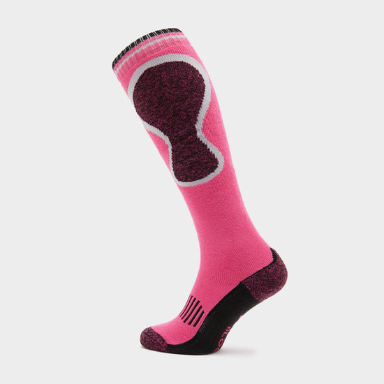 Womens Patterdale Logo Socks Cerise/Black