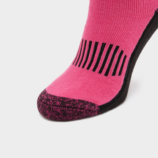 Womens Patterdale Logo Socks Cerise/Black