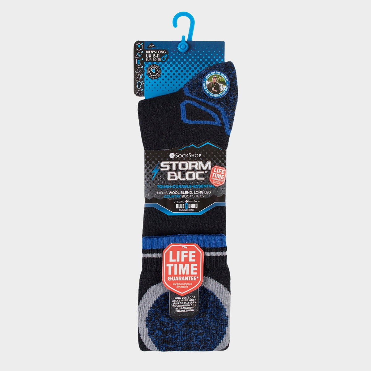 Mens Calderbeck Socks Black/Blue