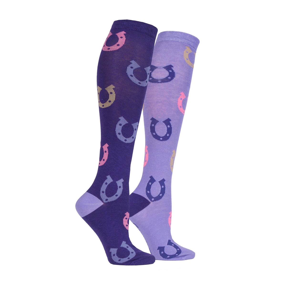 StormBloc® Equestrian Kids Horseshoe Socks 2 Pack Purple