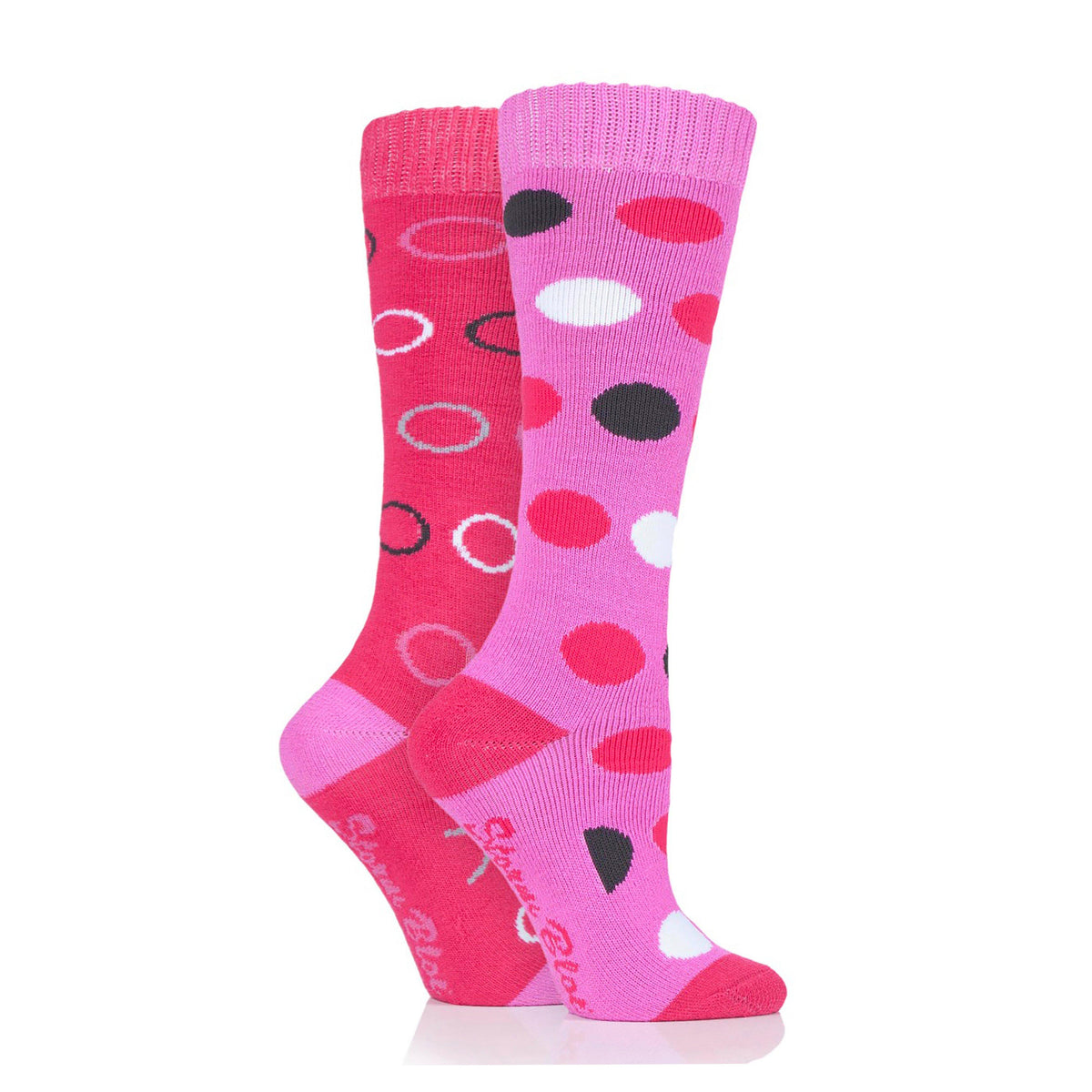 Womens Beverly Midweight Socks 2 Pack Cerise