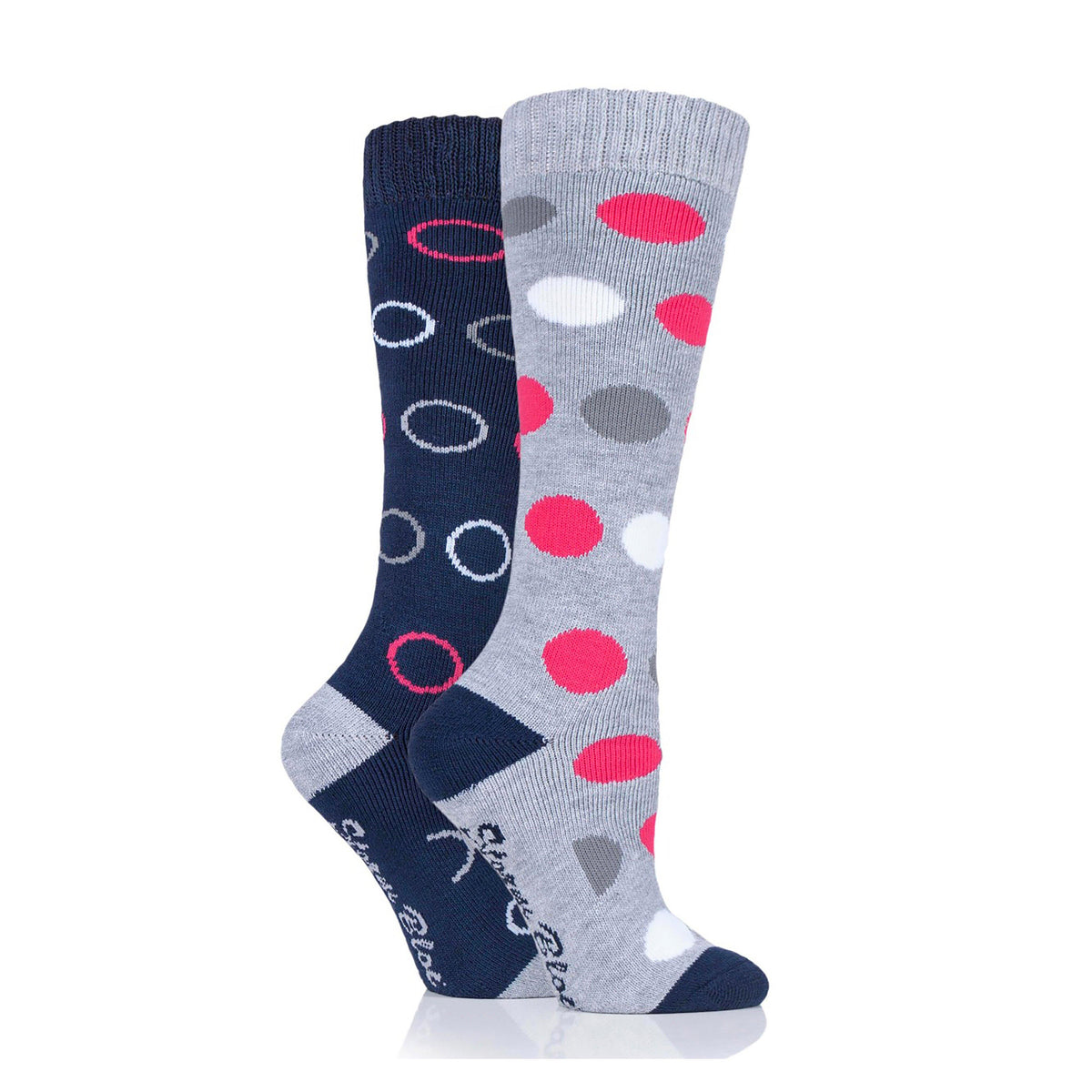 Ladies Beverly Midweight Socks 2 Pack Navy