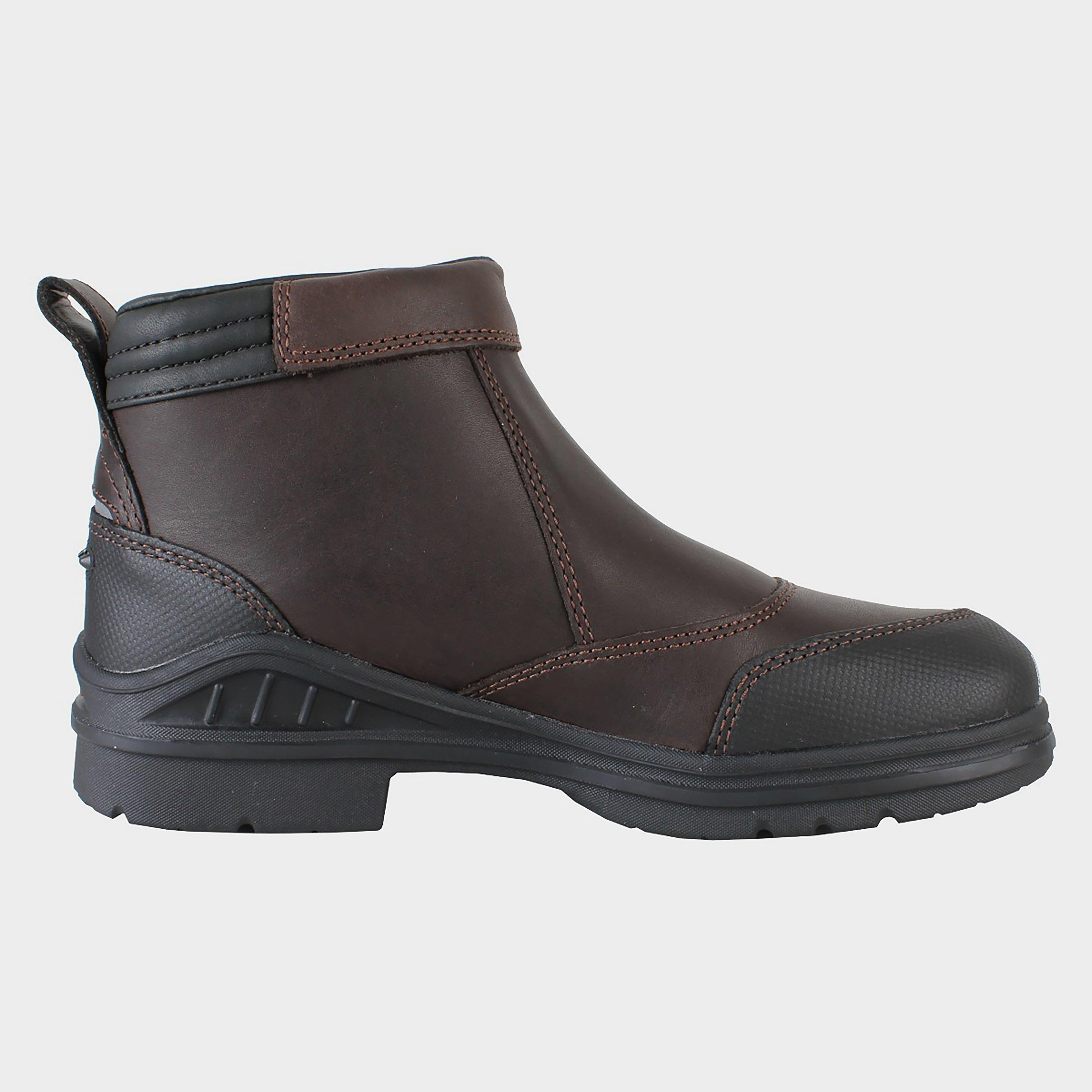 Womens Barnyard Side Zip Riding Boots Dark Brown