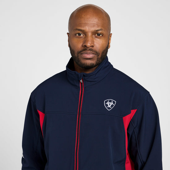 Mens New Team Softshell Jacket Navy