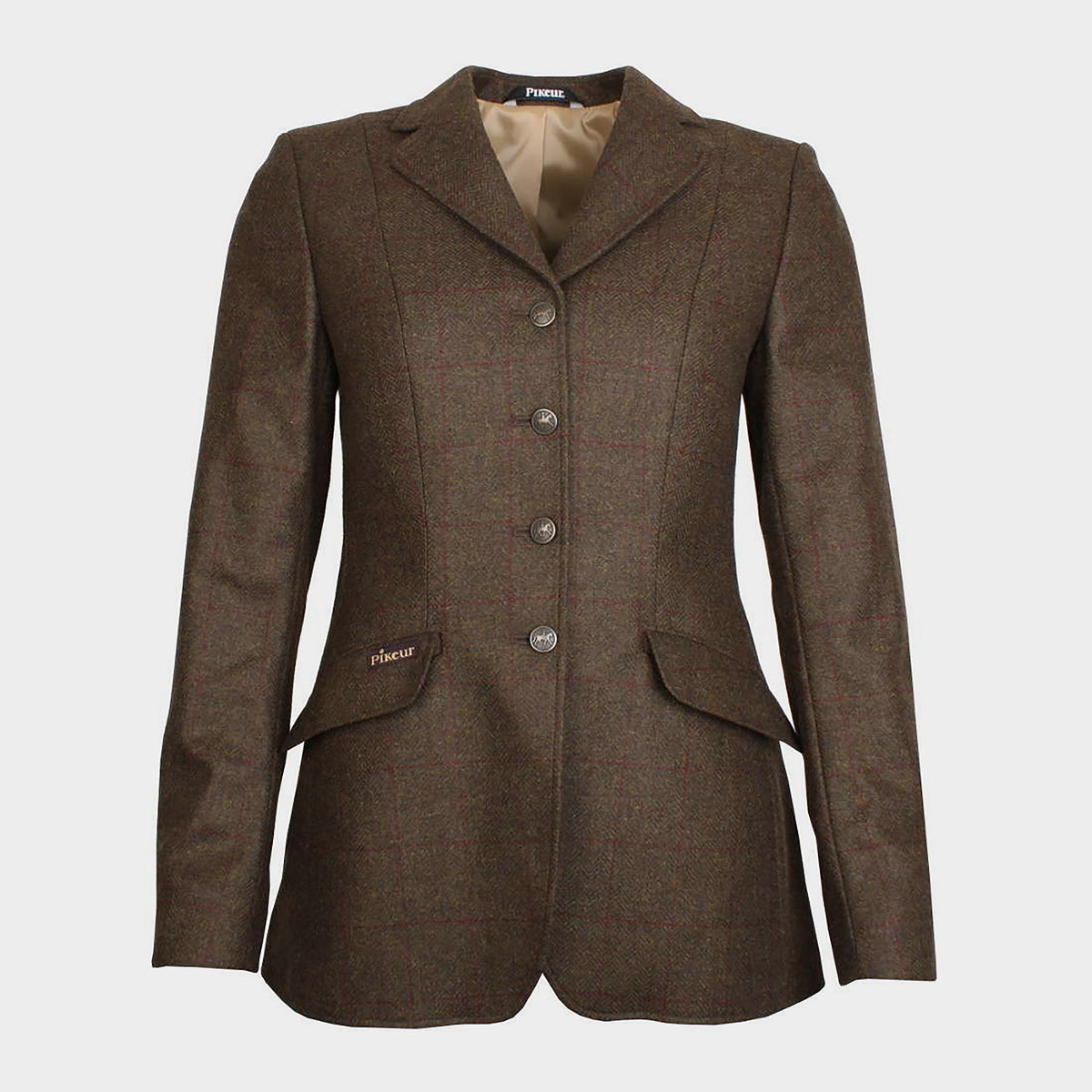 Ladies Epsom Tweed Show Jacket Dark Tweed