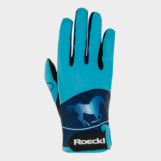 Kids Kansas Gloves Turquoise Blue