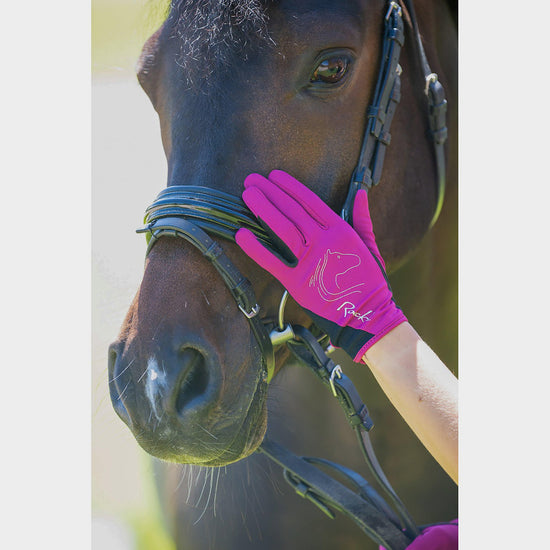 Kids Tryon Gloves Berry