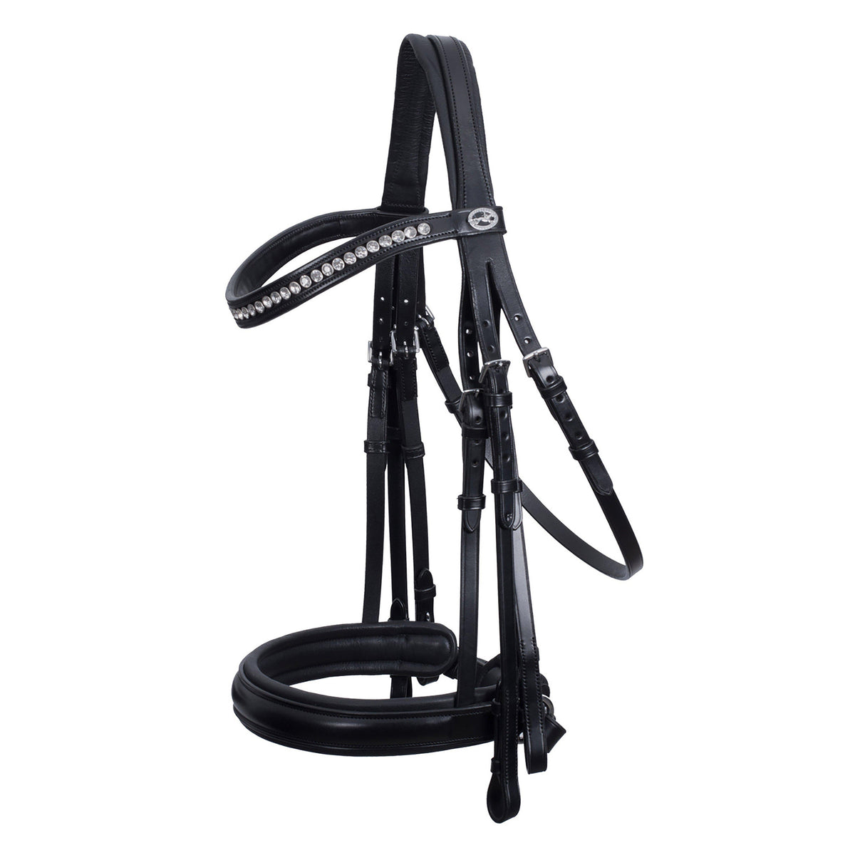 Barcelona Double Bridle Black