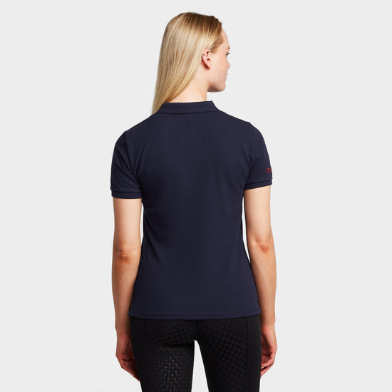 Womens Lily Cap Sleeve Polo True Navy