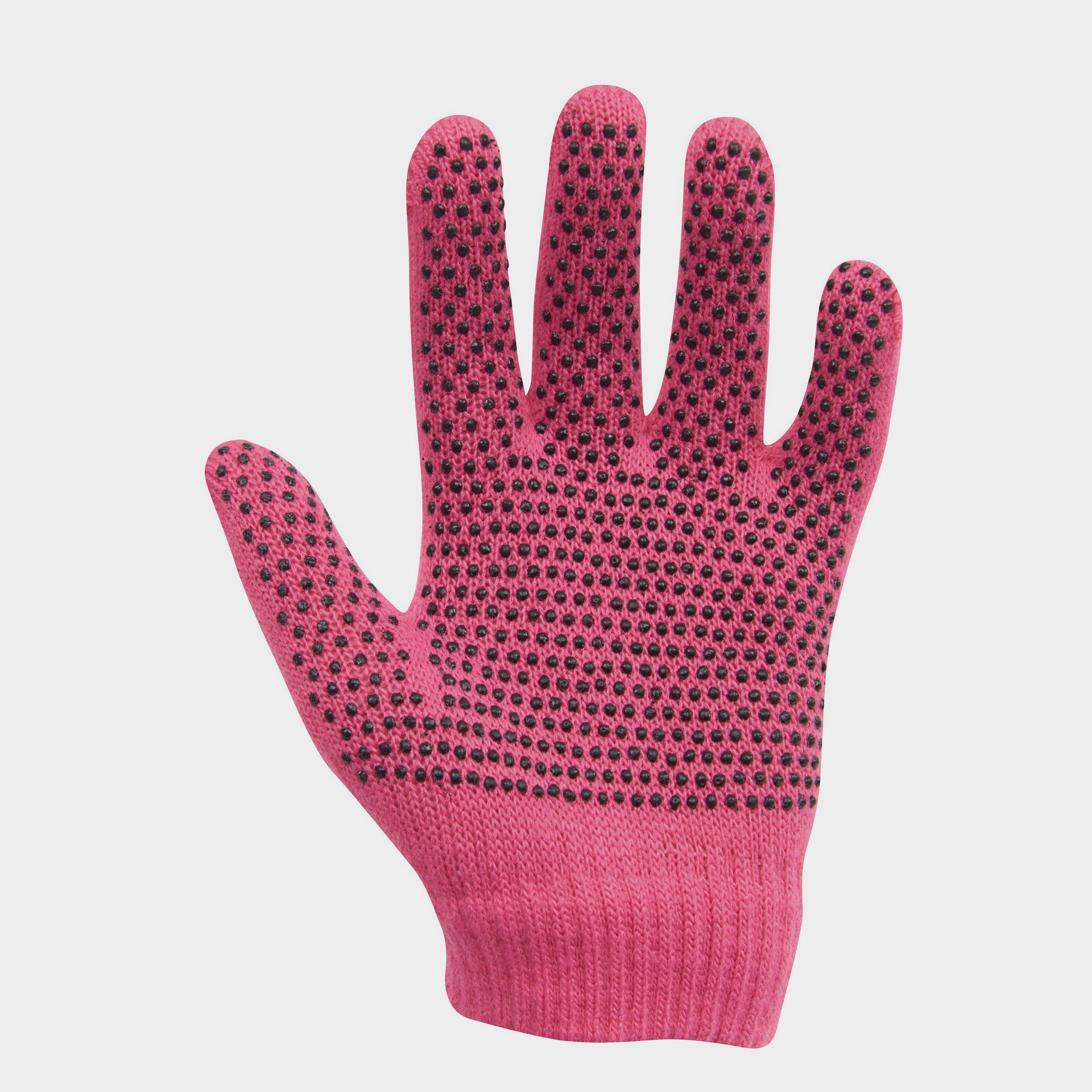 Childs Magic Pimple Riding Gloves Pink