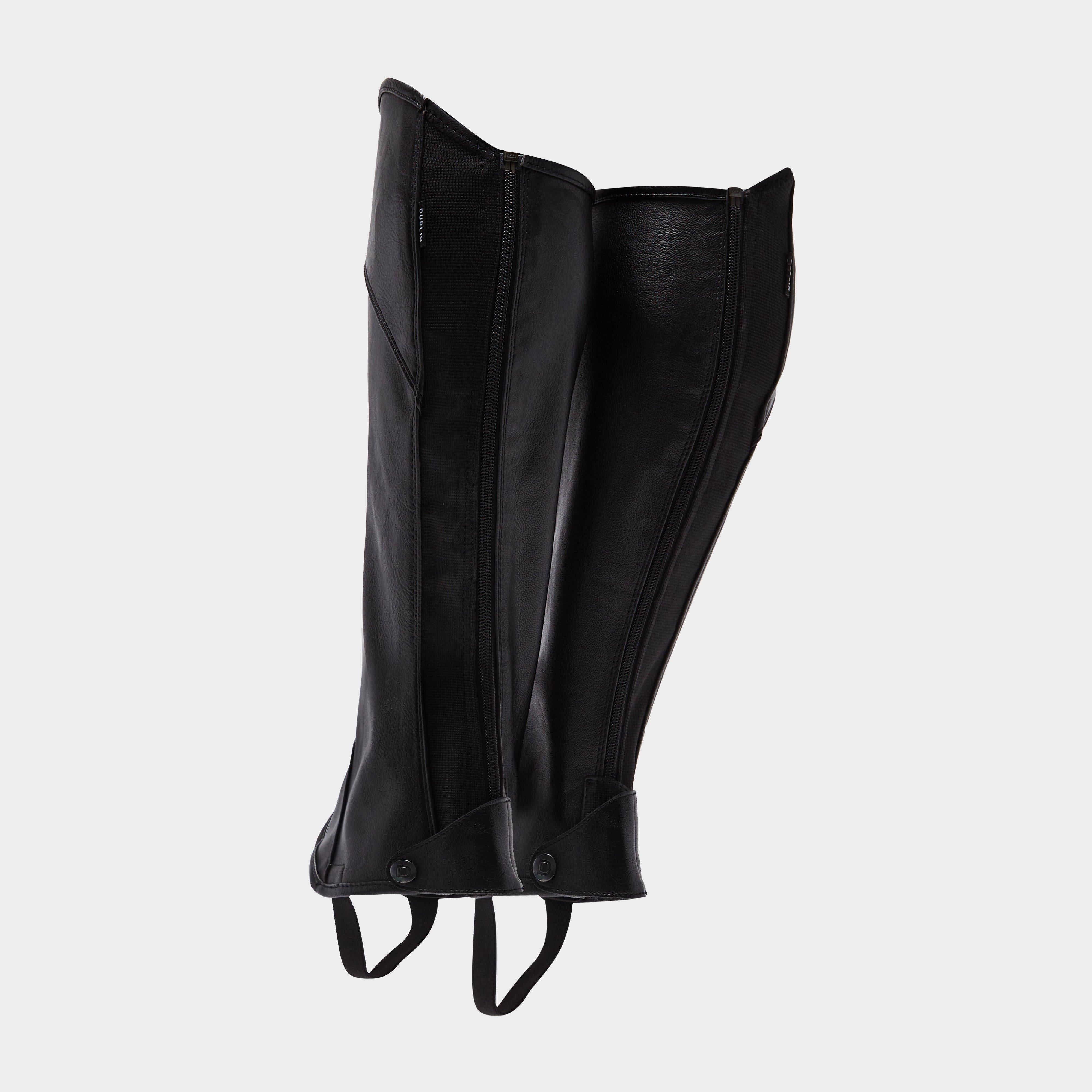 Adults Stretch Fit Half Chaps Black
