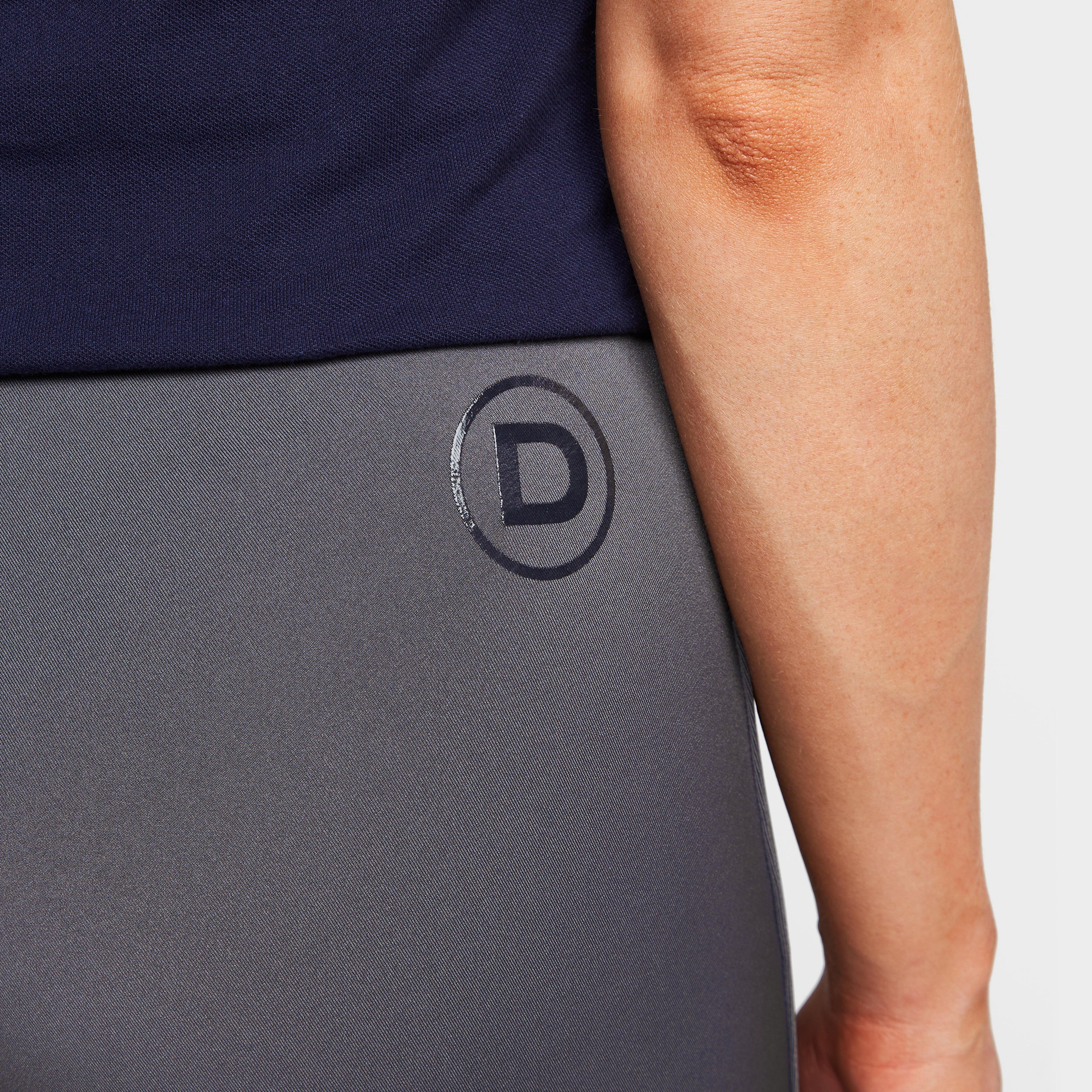 Womens Performance Flex Knee Patch Riding Tights Charcoal