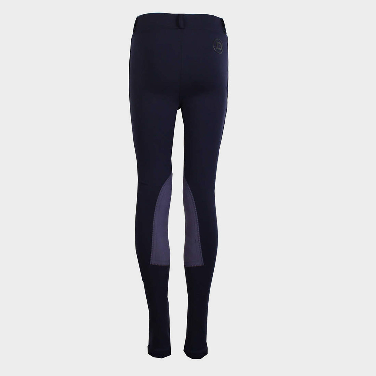 Childs Performance Flex Knee Patch Riding Tights Navy