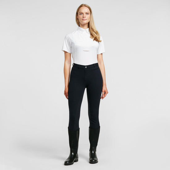 Womens Momentum Supa-Fit Gel Full Seat Zip Up Jodhpurs Navy