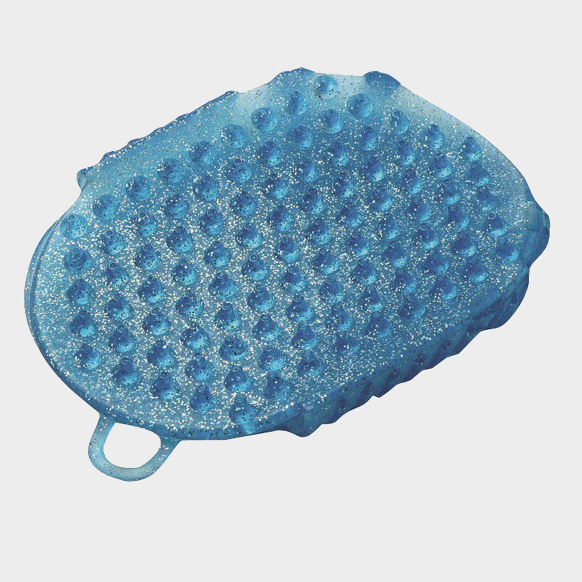Glitter Massage Scrubbing Mitt Blue