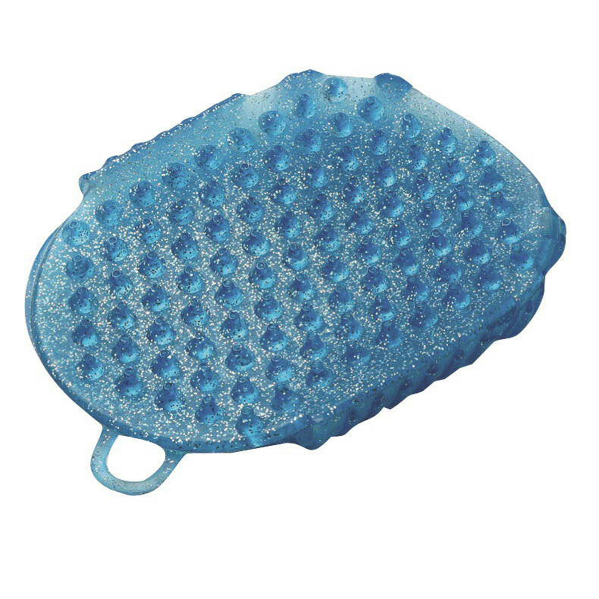 Glitter Massage Scrubbing Mitt Blue