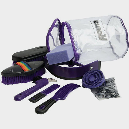 Cylinder Grooming Kit 9 Piece Purple